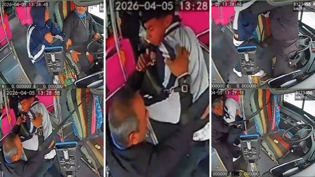Imágenes De Como El Pasajero Agrede a Chofer De La Ruta 228 En Guadalupe Tras Discusión
