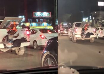 Hombre Viaja Colgado De Camioneta En Eloy Cavazos • Guadalupe Informa